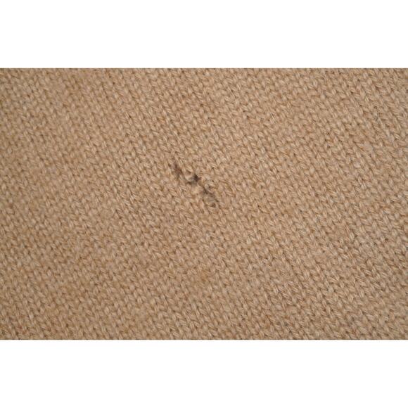 Ralph Lauren Kids L Camel Hair Cable Knit Vest Tan Button Sweater Hong Kong VTG - Picture 6 of 6